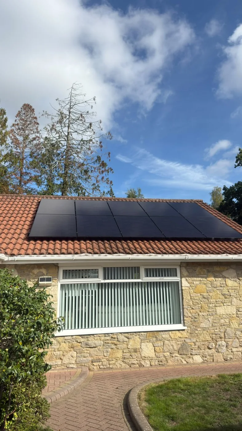 Actual EnviroHomes solar panel installation